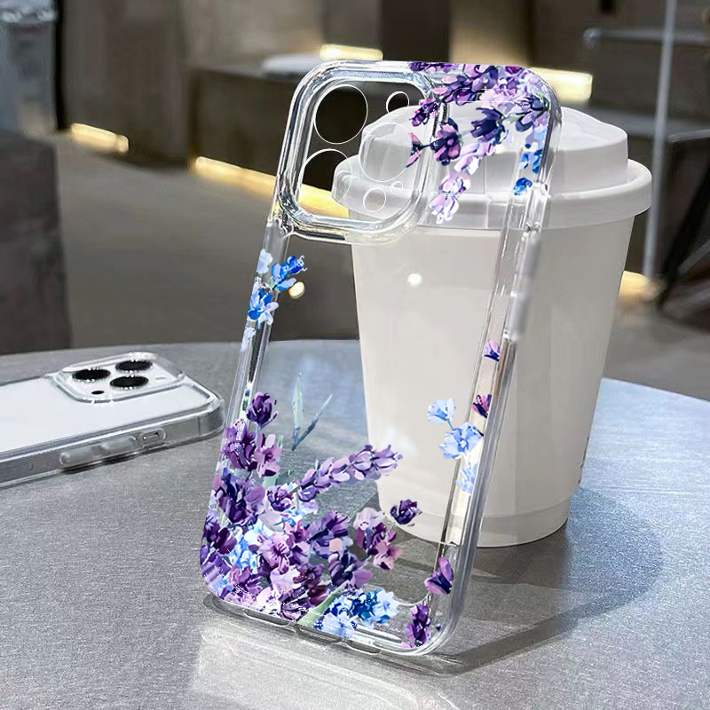 Purple Flower Soft TPU Phone C - đánh giá và giá Phone Cases Purple