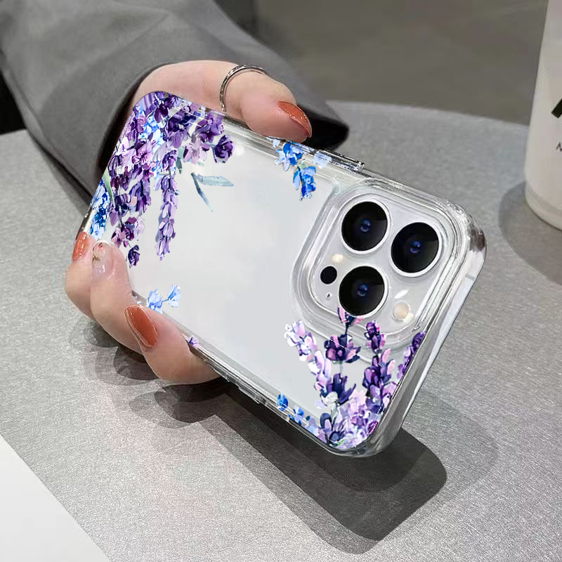 Purple Flower Soft TPU Phone C - đánh giá và giá Phone Cases Purple