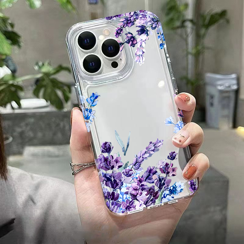 Purple Flower Soft TPU Phone C - đánh giá và giá Phone Cases Purple